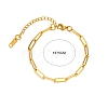304 Stainless Steel Paperclip Bracelets PW-WGB3E23-01-5