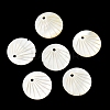 Natural Yellow Shell Pendants SH-CBACA76-03-1