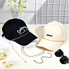 6Pcs 6 Styles 304 Stainless Steel Cap Chain AJEW-HS00001-5