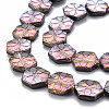 Electroplate Glass Beads Strands EGLA-S188-11-4