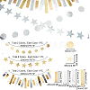 5Pcs 5 Style Paper Garlands AJEW-PH0004-58-2