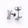 304 Stainless Steel Puppy Jewelry Sets SJEW-H131-02P-5