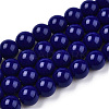 Opaque Solid Color Glass Beads Strands LS-GLAA-T032-P8mm-03-1