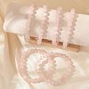 Natural Rose Quartz Stretch Bracelets G-N0272-01-4