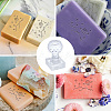 Clear Acrylic Soap Stamps DIY-WH0437-005-3
