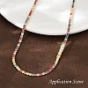 925 Sterling Silver Colorful Cubic Zirconia Chains STER-C016-02A-G01-4