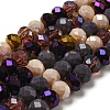 Glass Beads Strands EGLA-A034-M8mm-13-3