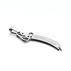 Tarnish Resistant 304 Stainless Steel Large Sword Pendants STAS-E090-13P-B-2