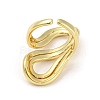 Brass Wrapped Open Cuff Rings RJEW-I100-01G-3