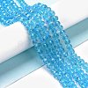 Electroplate Glass Beads Strands EGLA-A034-T3mm-L03-4