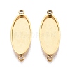 304 Stainless Steel Connector Cabochon Settings STAS-Q113-37G-1