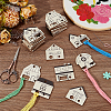 1 Set 32Pcs Wood Embroidery Thread Plate DIY-UN0006-68-3