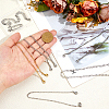 6Pcs 6 Styles 304 Stainless Steel Cap Chain AJEW-HS00001-3