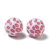 Printed Opaque Acrylic Beads AC-CBA6329-02B-02-1