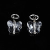 Faceted Transparent Glass Charms GLAA-T024-06M-2