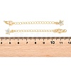 Brass Curb Chain Extender KK-P354-11G-3