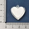 Heart Brass Locket Pendants KK-K414-12B-S-3