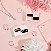 Acrylic with Flannelette Ring Displays RDIS-WH0006-04-5