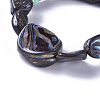Natural Abalone Shell/Paua ShellStretch Bracelets BJEW-F378-01-3