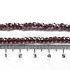 Electroplate Transparent Glass Beads Strands EGLA-A035-T3mm-A13-4