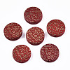Painted Natural Wood Beads WOOD-T021-49A-08-1