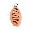 Bread Theme Resin Pendants RESI-K009-13P-8