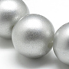 Opaque Acrylic Spray Painted Highlight Beads X-ACRP-Q024-8mm-G06-2