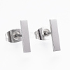 304 Stainless Steel Stud Earrings X-EJEW-H350-24P-1