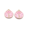 Valentine's Day Theme Alloy Enamel Pendants ENAM-T020-50E-02-1