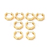 Brass Hollow Cross Hoop Earrings for Women EJEW-F281-06G-1