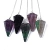 Natural Fluorite Hexagonal Pointed Dowsing Pendulums LS-G-T097-08-2