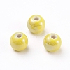 Glazed Porcelain Beads PORC-D001-8mm-16-2