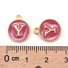 Golden Plated Alloy Enamel Charms LS-ENAM-S118-08Y-3