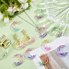 20Pcs Transparent UV Plating Acrylic Beads PACR-PA0001-28-4