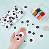 60 Pairs 3 Styles Felt Cabochons DIY-PH0033-22-3