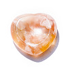 Natural Cherry Blossom Agate Heart Worry Stone for Reiki Balancing PW-WG62388-09-1