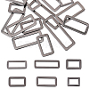 24Pcs 6 Style Rectangle Zinc Alloy Adjuster Buckles FIND-CA0008-58-1