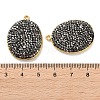 Long-Lasting Plated Brass Pave Rhinestone Pendants KK-K362-08G-01-3