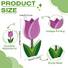 6Pcs 6 Colors Tulip PVC Display Decoration DJEW-WH0042-102-2