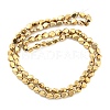 Full Plated Electroplate Glass Beads Strands EGLA-G037-04A-FP05-2