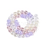 Electroplate Imitation Jade & Opaque & Transparent Glass Beads Strands EGLA-Q135-8MM-A03-3
