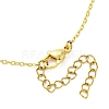 2Pcs 2 Colors Star Alloy Pendant Necklaces NJEW-JN05214-7