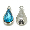 Alloy Glass Pendants PALLOY-T029-8x13mm-12-1