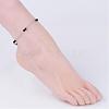 304 Stainless Steel Chain Anklets AJEW-AN00170-02-4