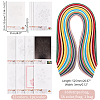 Flower/Bird Pattern Cardboard DIY Paper Quilling Tools Drawings Sample Cards DIY-GA0006-36-2