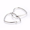 Tarnish Resistant 201 Stainless Steel Hoop Earrings EJEW-A052-09B-2