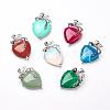 Natural & Synthetic Gemstone Pendants KK-P103-A-1