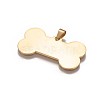 Ion Plating(IP) 304 Stainless Steel Pendants STAS-F200-01G-1