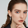 40Pcs 2 Colors  Cubic Zirconia Link ZIRC-FH0001-50-6