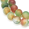 Natural Peacock Agate Beads Strands G-D0005-25-8mm-3